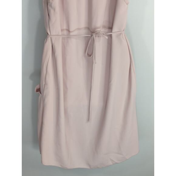 Aritzia Wilfred Blush Pink Sabine Faux Wrap Dress Womens Small Outdoor Causal - Picture 9 of 13